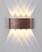 LumaVerde Woodgrain Sconce Outdoor LED Lighting Weatherproof