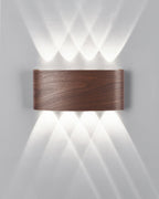 LumaVerde Woodgrain Sconce Outdoor LED Lighting Weatherproof