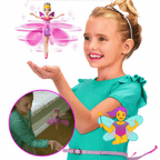 Juguete de Vuelo de Hada Controlado por Gestos con Luz LED Multicolor para Niños