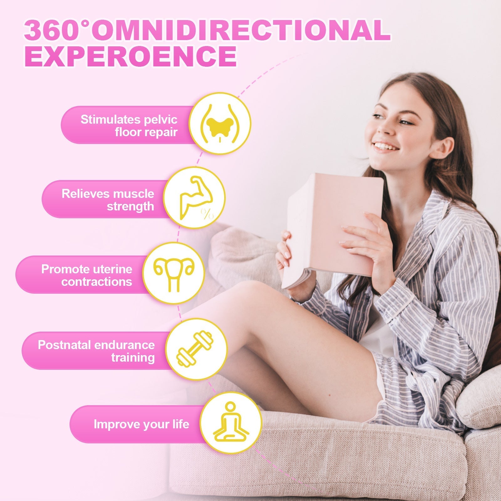 Bastone di Supporto per il Pavimento Pelvico per il Benessere Intimo e il Comfort Postpartum