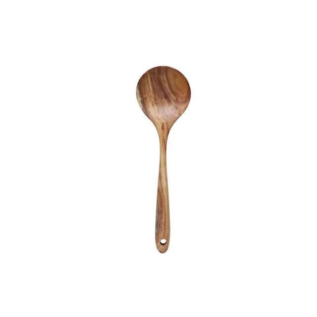 Conjunto de Utensílios de Cozinha em Teca Hearthwood para Cozinha Diária