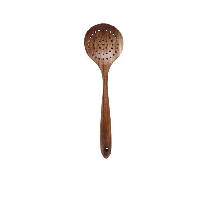 Conjunto de Utensílios de Cozinha em Teca Hearthwood para Cozinha Diária