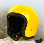 Vintage Helmet With Low-Profile Design For Riders, DOT And ECE Certified