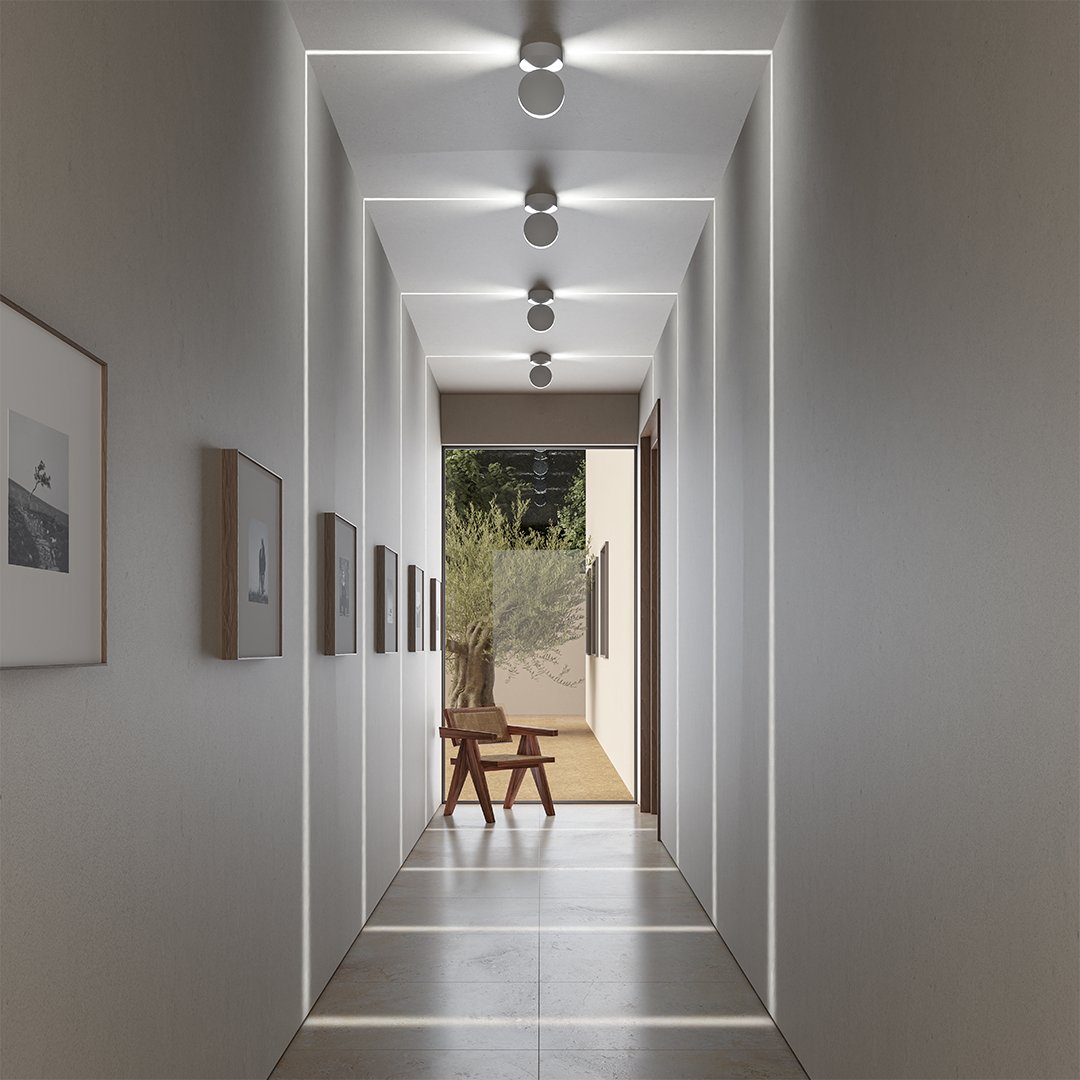 LumenAura Orbit 360-stopniowa zewnętrzna lampa ścienna