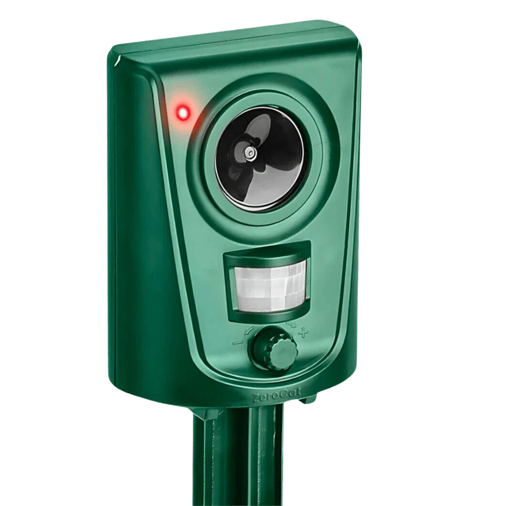 Dispositivo Ultrassónico para Afugentar Gatos com Sensor de Movimento para Jardins, Quintais e Áreas Exteriores