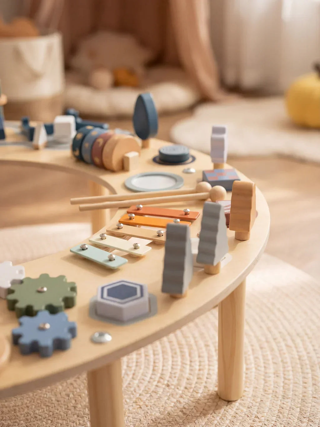 Premium Crescent Moon Multi-Activity Table
