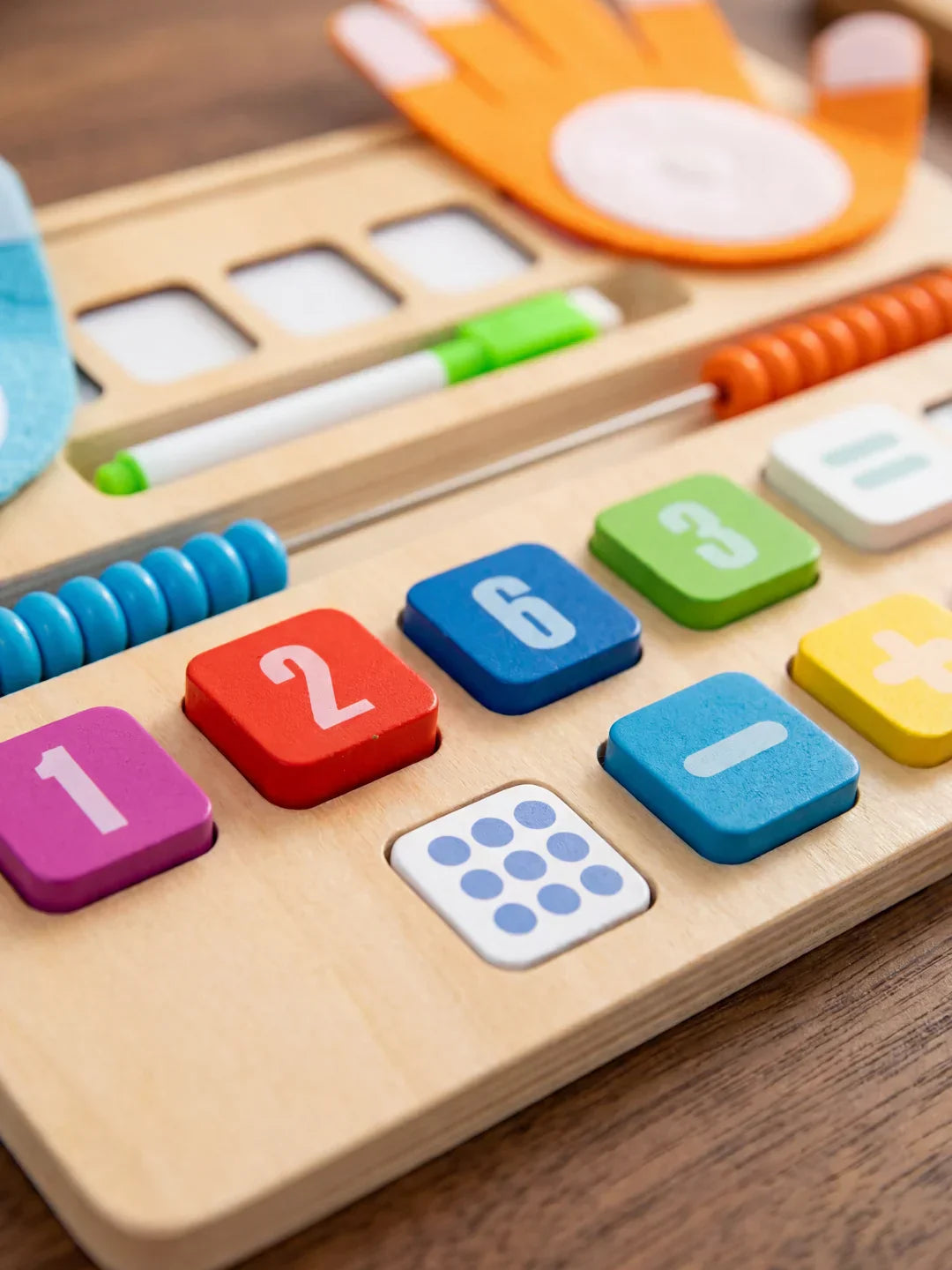 Kids Wooden Math Board – Interactive Counting and Number Learning Toy