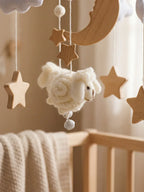 Wooden Baby Mobile – Gentle Crib Decor for Calm Sleep and Sensory Play