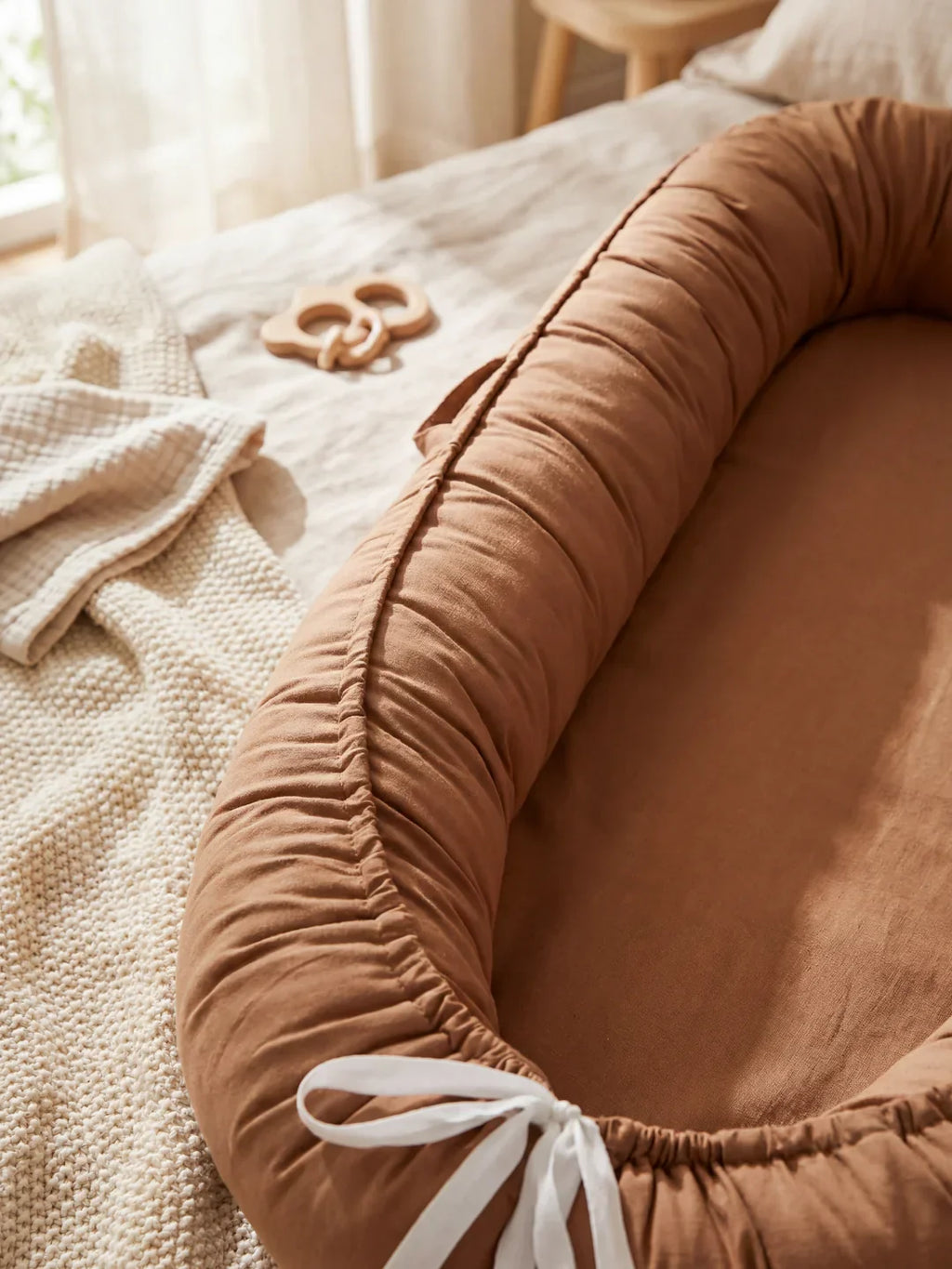 Soothing Cotton Baby Nest for Crib Transition